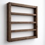 Hanah Home R-Raf301 Estantería Decorativa de Madera Maciza